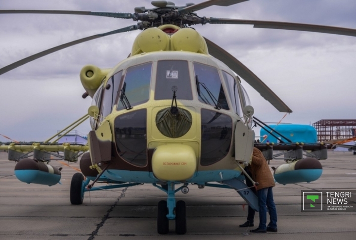 Ми-171Ш.  Четыре таких вертолета уже есть в авиапарке Погранслужбы КНБ Казахстана.